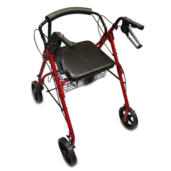 Rollator 4 roues assise et dossier