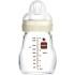 MAM Biberon verre Tétine plate débit lent 170 ml