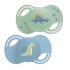 Luc et Léa sucette silicone anatomique 6-18 mois Lot de 2
