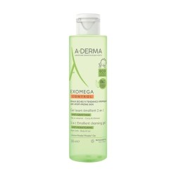A Derma Exomega Control gel lavant 2 en 1