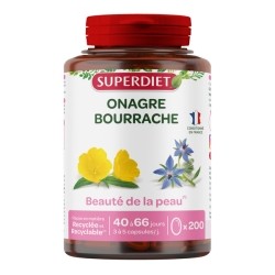 Super Diet capsules d'huile d'onagre et bourrache
