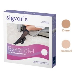 Sigvaris Essentiel Semi transparent Bas de Contention Femme Classe 2