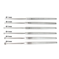 Holtex curette fine dermatologique pleine