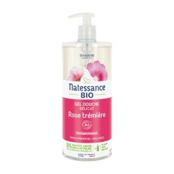 Natessance gel douche bio Rose trémière