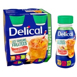 Delical boisson sans sucres multi-fruits dénutrition
