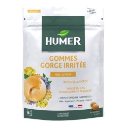 Humer Gommes gorge irritée