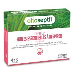 Capsules inhalation Olioseptil huiles essentielles à respirer