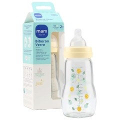 MAM Biberon Verre débit moyen 260 ml