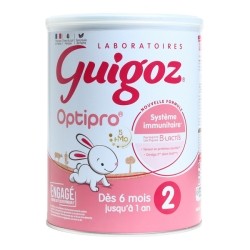 Guigoz Optipro lait 2ème âge