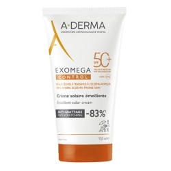 A Derma Exomega Control Crème solaire émolliente SPF 50+