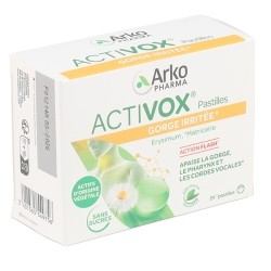 Activox Gorge irritée pastilles sans sucre