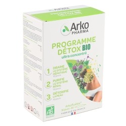 Arkofluides programme Détox Bio ampoules