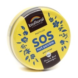 Biofloral Fleurs de Bach Pastilles SOS Nuit paisible bio