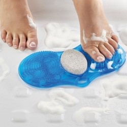 Identités Brosse pour pieds avec pierre ponce à ventouses