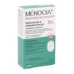 Ménocia Bouffées de chaleur Ménopause & Périménopause gélules