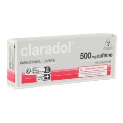 Claradol caféine 500 mg comprimé