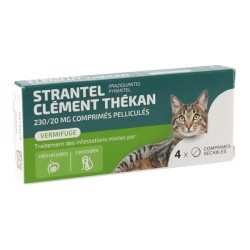 Clément Thékan comprimé Strantel vermifuge Chat