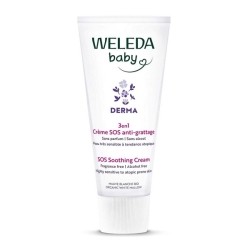 Weleda Bébé Crème SOS Anti-grattage 3 en 1 mauve blanche Bio