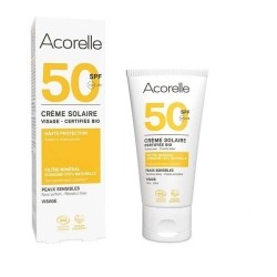 Acorelle Crème solaire visage Bio SPF 50