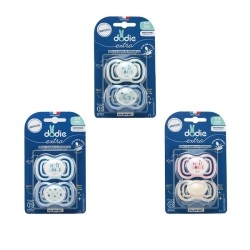 Dodie  sucette anatomique extra-fine 0-6 mois silicone Nuit