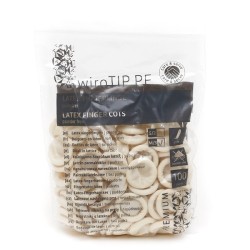 Doigtiers roulés en latex 100 unités