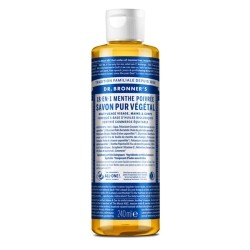 Dr Bronner's savon liquide menthe poivrée