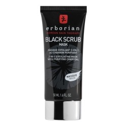 Erborian Black scrub mask masque exfoliant 2 en 1