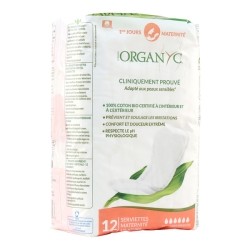 Organyc Premiers jours maternité serviettes hygiéniques