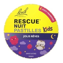 Fleurs de Bach Rescue Nuit Kids framboise Pastilles