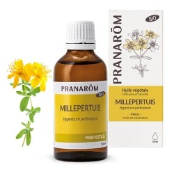 Pranarom huile de massage millepertuis Bio