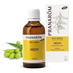 Pranarom Huile de Neem Bio corps et cheveux