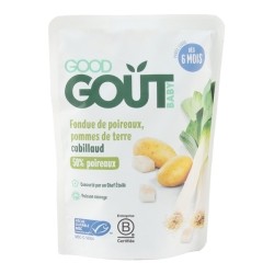 Good Goût Fondue de poireaux pommes de terre Cabillaud