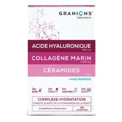 Comprimés Acide Hyaluronique Collagène et Céramides Granions