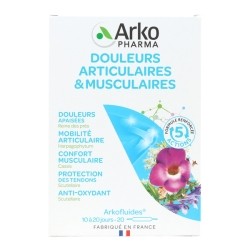 Arkofluides Douleurs articulaires et musculaires ampoules