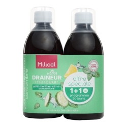 Milical Draineur Ultra menthe citron concombre solution buvable