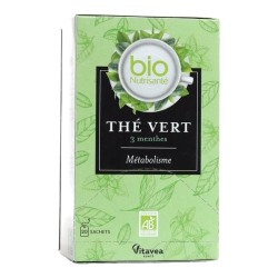 Bio Nutrisanté Thé vert Trois menthes sachets