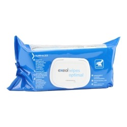 Lingettes détergentes désinfectantes Exeol wipes optimal