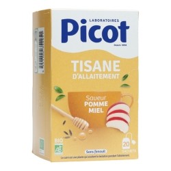 Picot tisane d'allaitement saveur pomme miel bio sachets