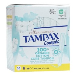 Tampax Compak Cotton Protection tampons réguliers Bio