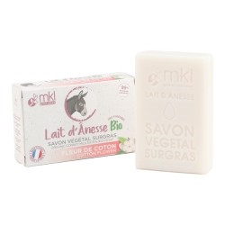 MKL Savon végétal lait d'ânesse bio Fleur de Coton