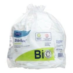 Stérilux rectangles de coton Pads Bio
