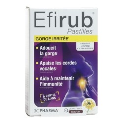 Les 3 chênes Efirub Gorge irritée pastilles