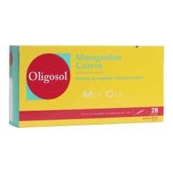 Oligosol Manganèse Cuivre ampoules