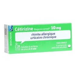 Cétirizine 10 mg comprimé Biogaran