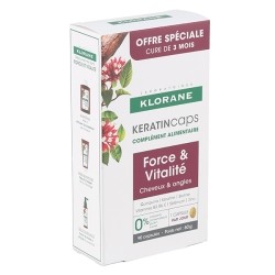 Klorane KeratinCaps Force et Vitalité capsules cheveux ongles