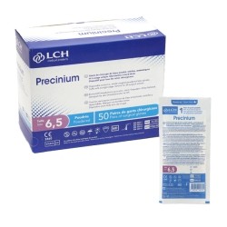 LCH Precinium gants latex poudrés stériles 50 paires