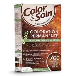 Les 3 chênes Color et Soin coloration permanente blond doré cuivré 7GC