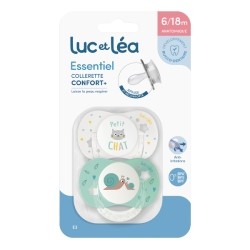 Luc et Léa Essentiel sucette silicone anatomique 6-18 mois