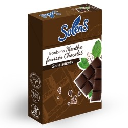 Solens bonbons menthe fourrés chocolat sans sucres