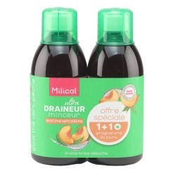 Milical Draineur Ultra Thé vert pêche solution buvable